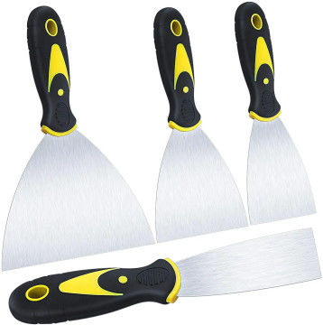 4 Pack Multi Putty Knife Scrapers Set Spackle Knife Premium Stainless Steel Paint Scraper Blade